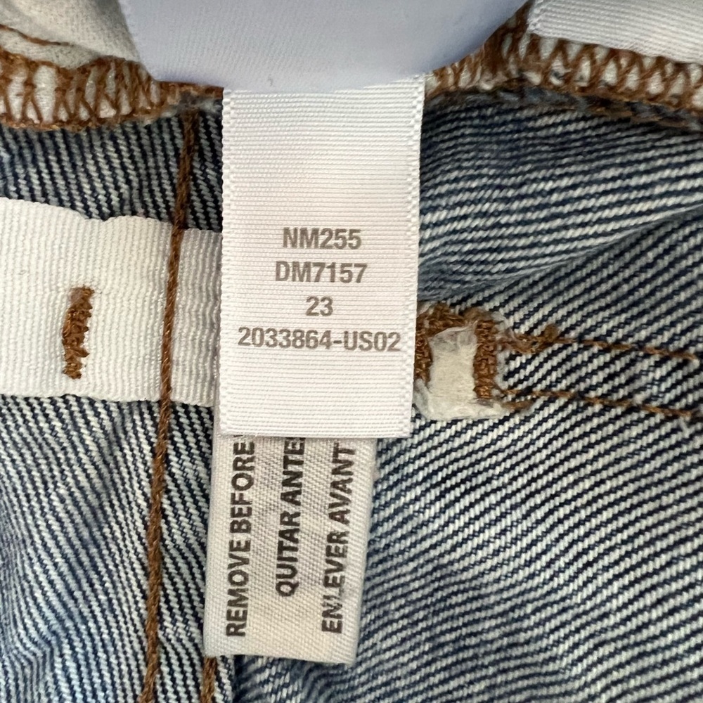 Madewell Superwide-Leg Jeans in Halleran Dark Medium Blue Wash, size 23 - Picture 12 of 14